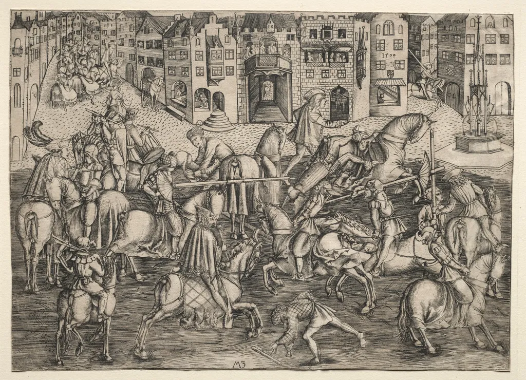 The Great Tournament:  Munich, by Master MZ, 1500