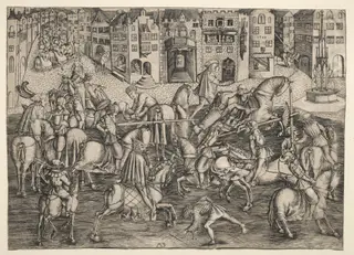 The Great Tournament:  Munich, by Master MZ, 1500