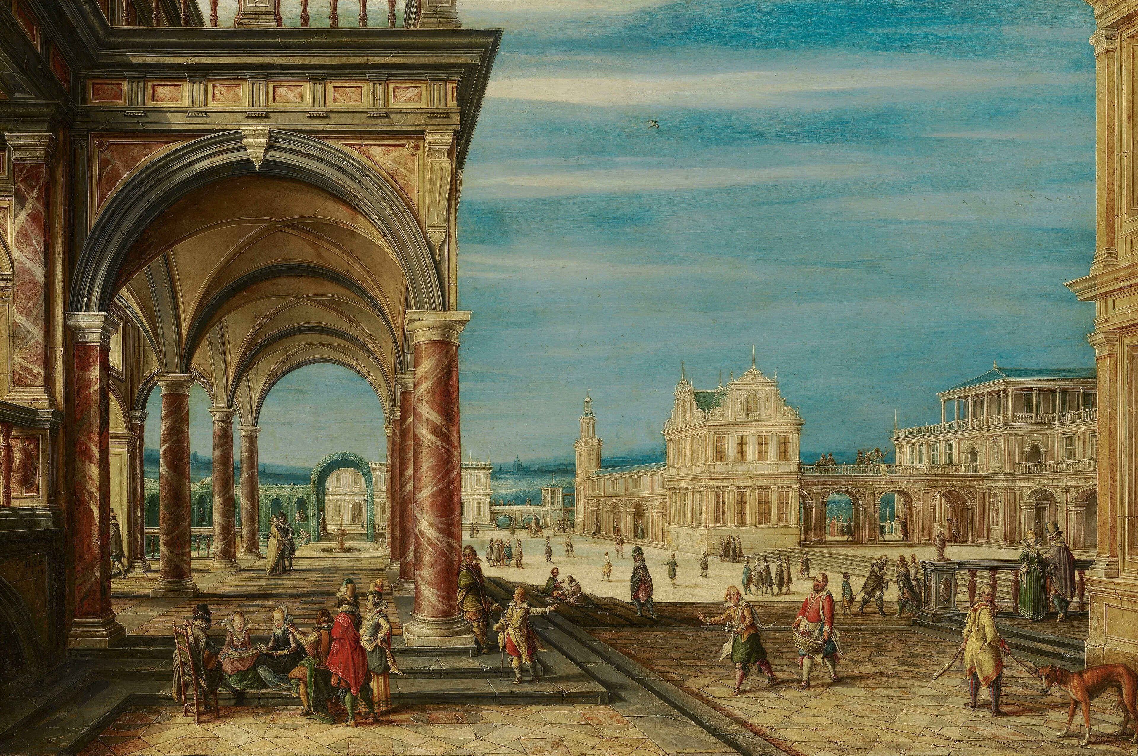 A Square with Imaginary Buildings, detail