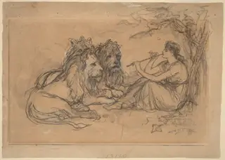 Idyll, by Frederic Stuart Church, graphite, 1886