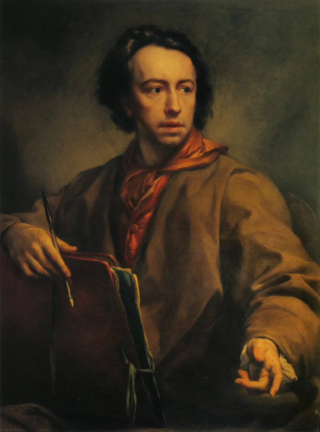 Self-portrait, by Anton Raphael Mengs, oil, 1773