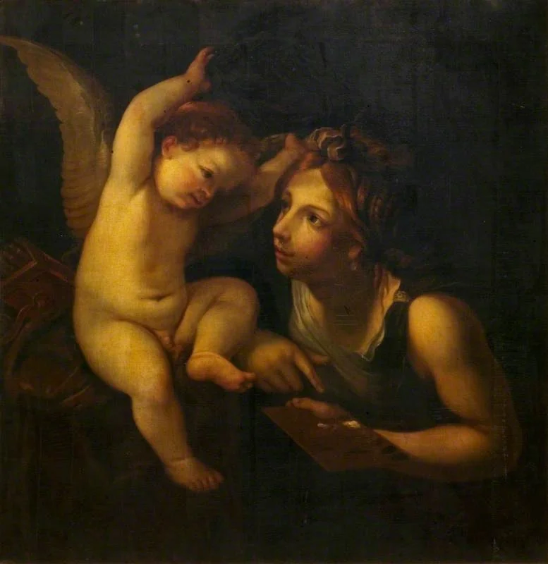 An Allegory of Painting, detail