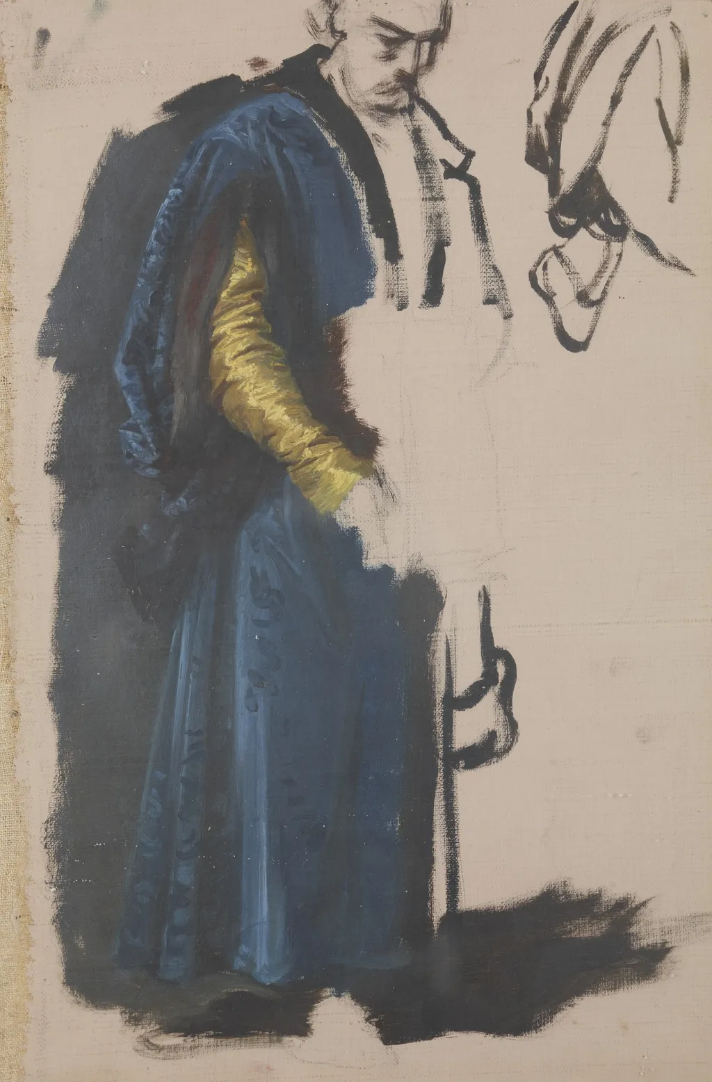 Jaśko of Tenczyn. Study to the Painting "The Oath of Queen Jadwiga", by Józef Simmler, oil, 1855