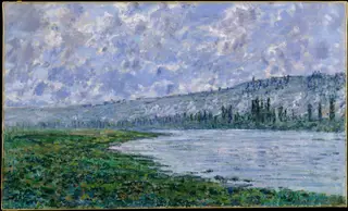 The Seine at Vétheuil, by Claude Monet, oil, 1890