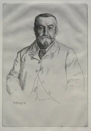 Portrait of H. Cock, by William Strang, 1895