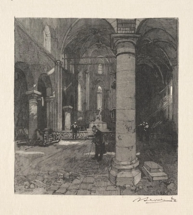 Interieur de l'Eglise, detail