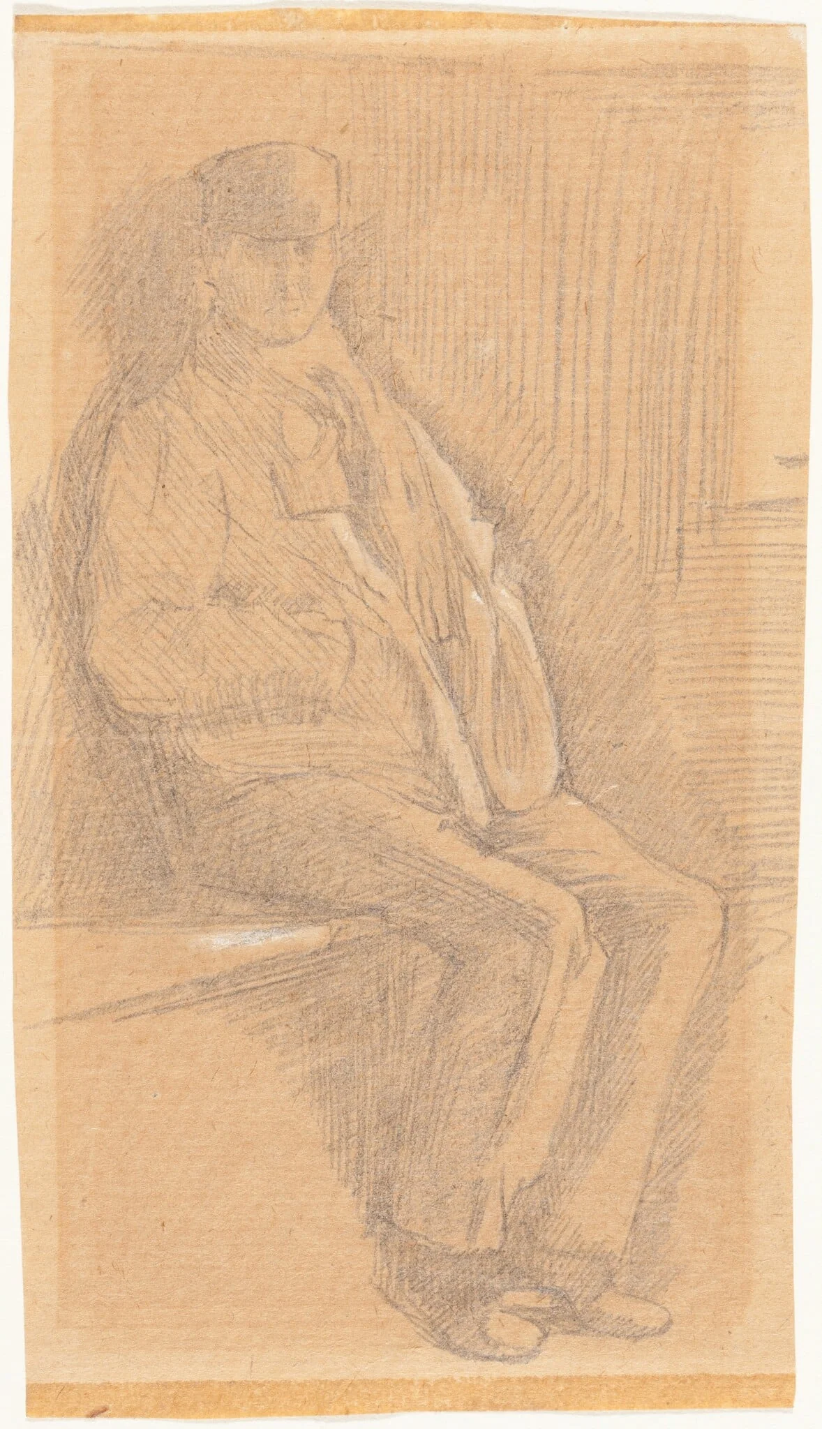 Seated Man, detail