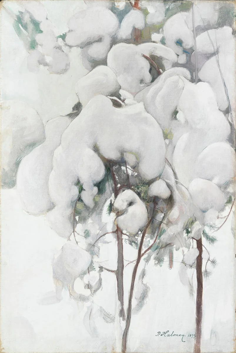 Lumisia männyntaimia, detail