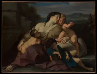 Charity, by Carlo Cignani, oil, 1690