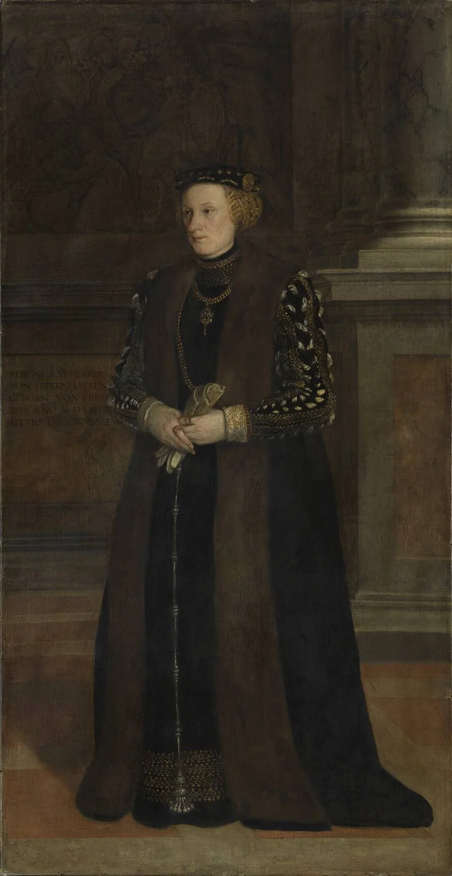 Veronika Vöhlin, geb. von Freyberg zum Eisenberg, Hallenwang und Neidlingen (1523-1582), detail