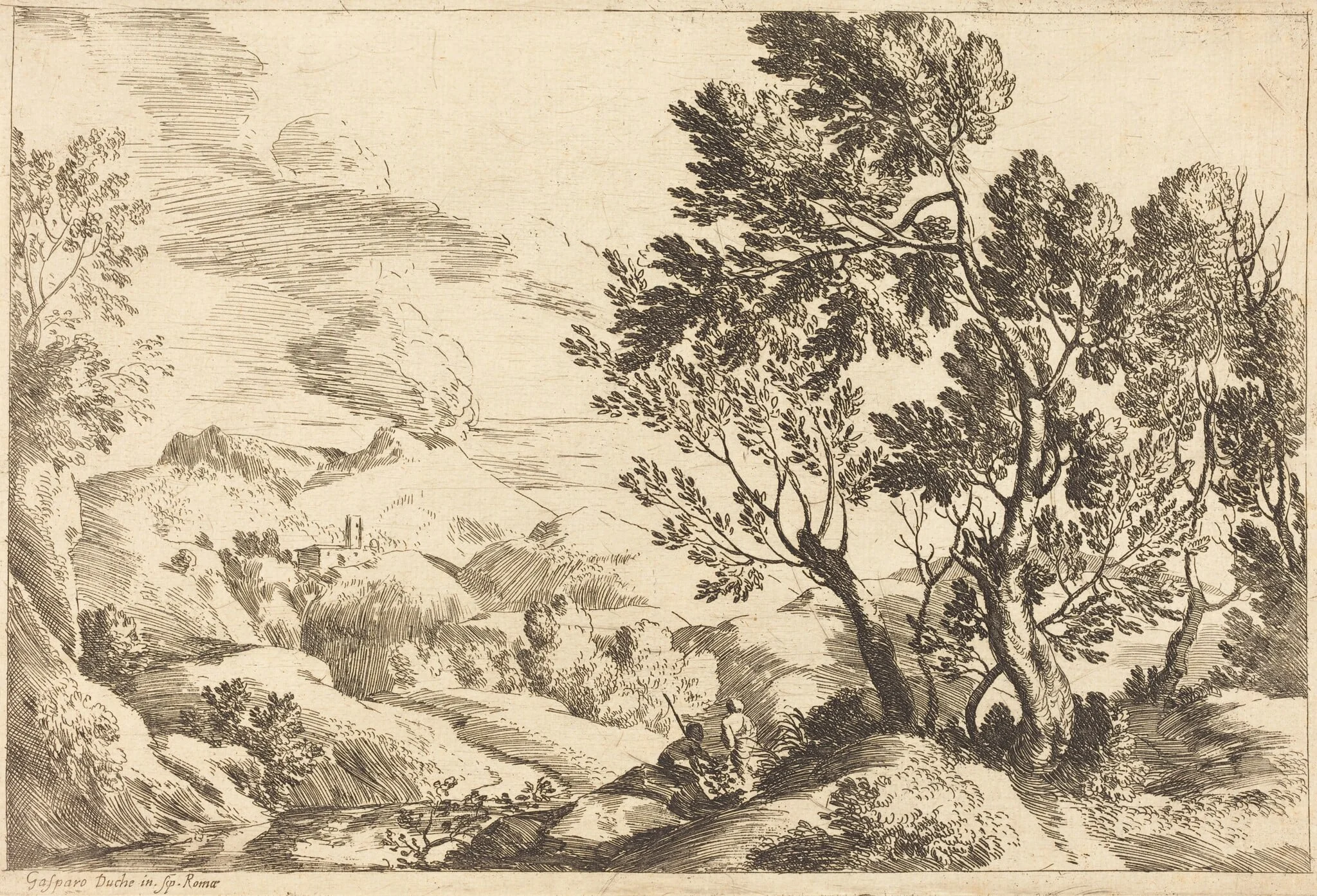 Roman Landscape, detail