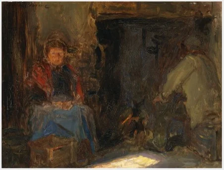 A Galway Cottage, detail