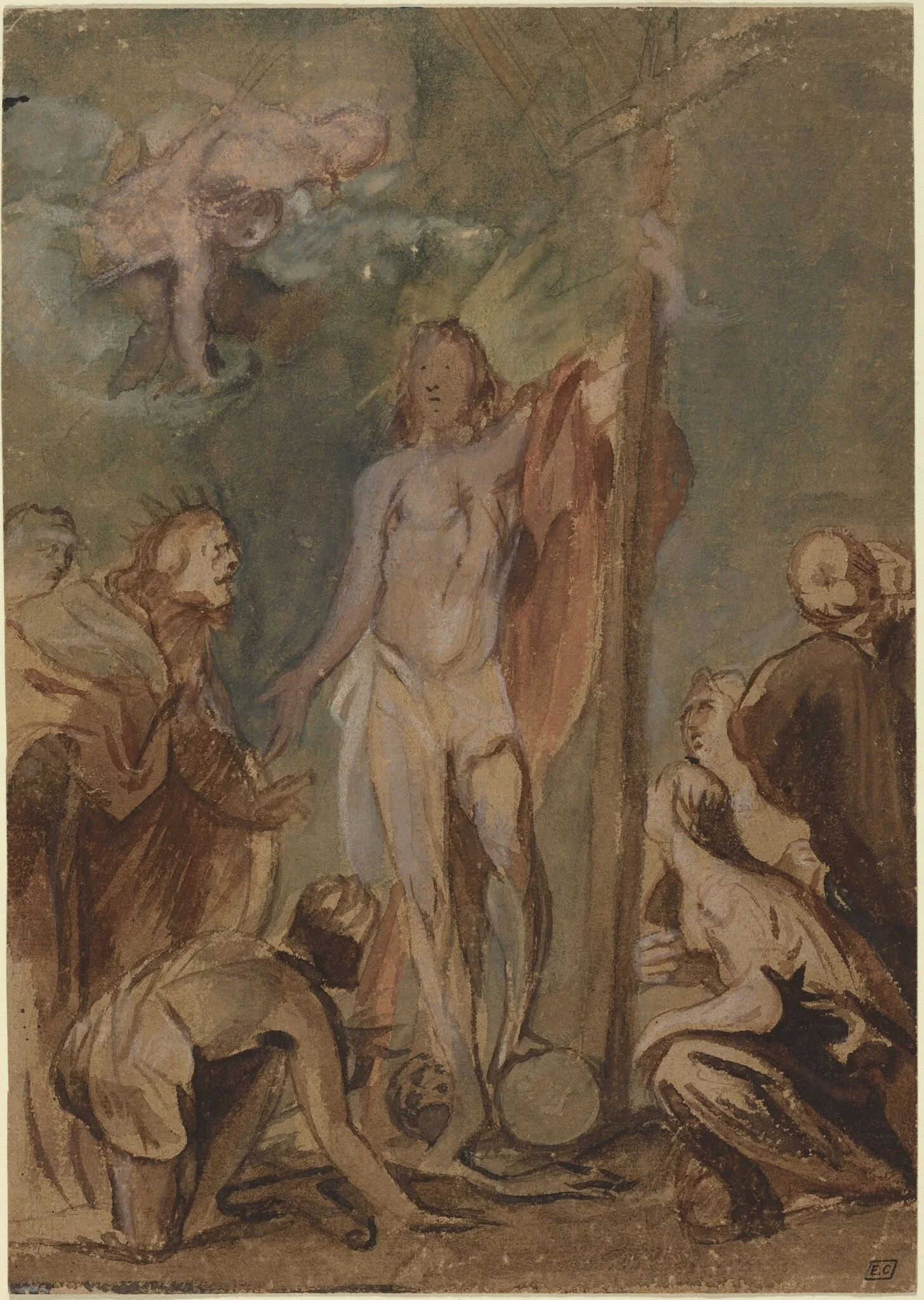 The Risen Christ Surrounded by Saints, detail