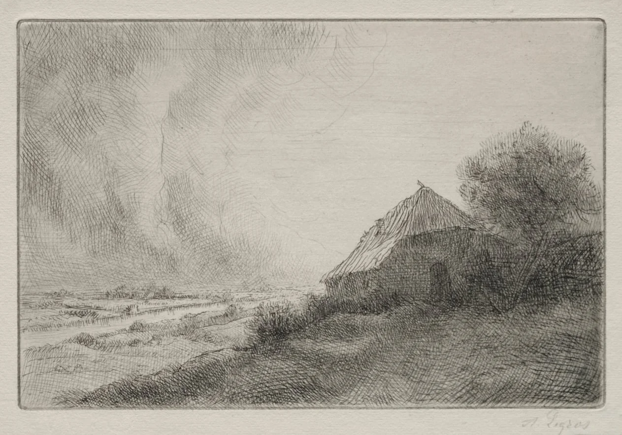 Ruined House on a Hillside, detail