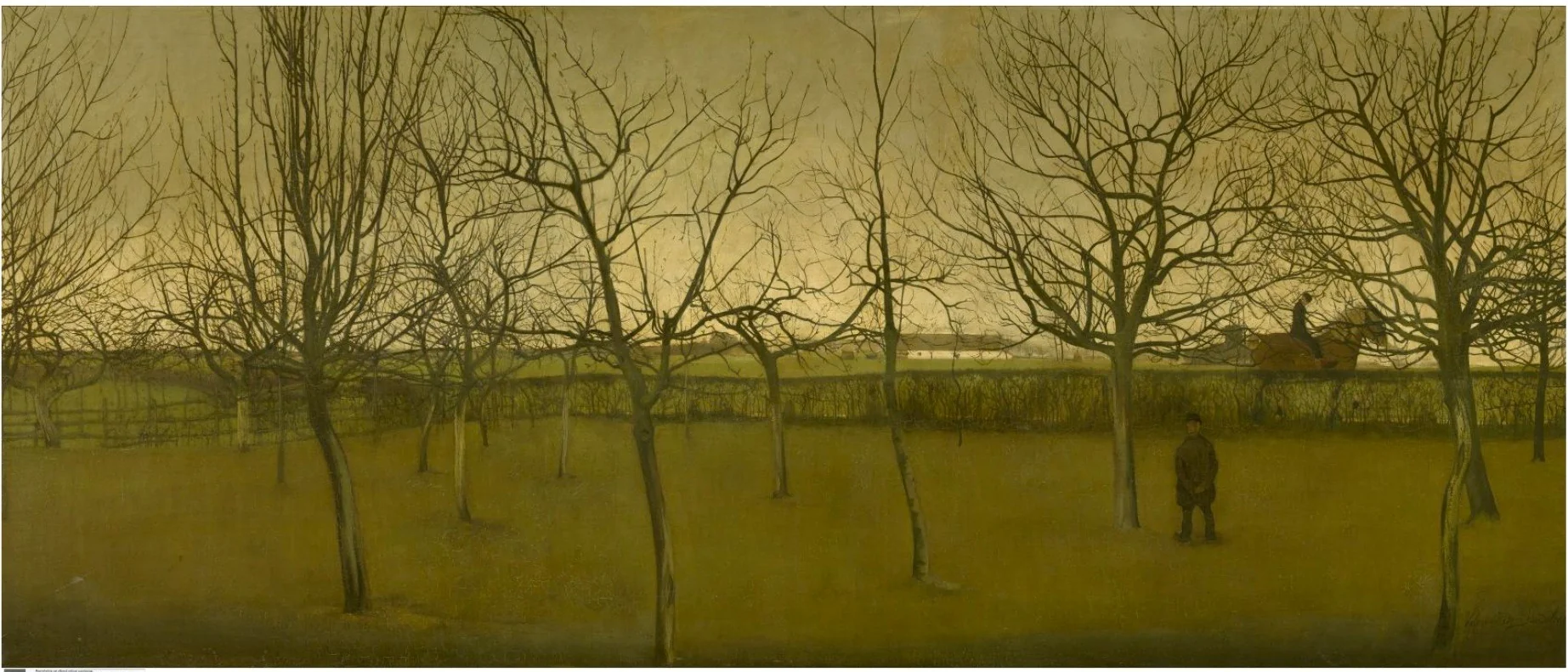Orchard in winter, detail