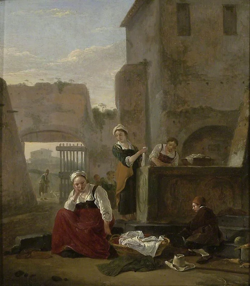 Italian Street Scene, detail