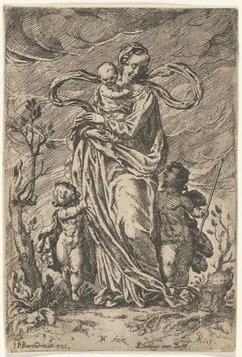 Love, by Pieter Feddes, ink, 1615