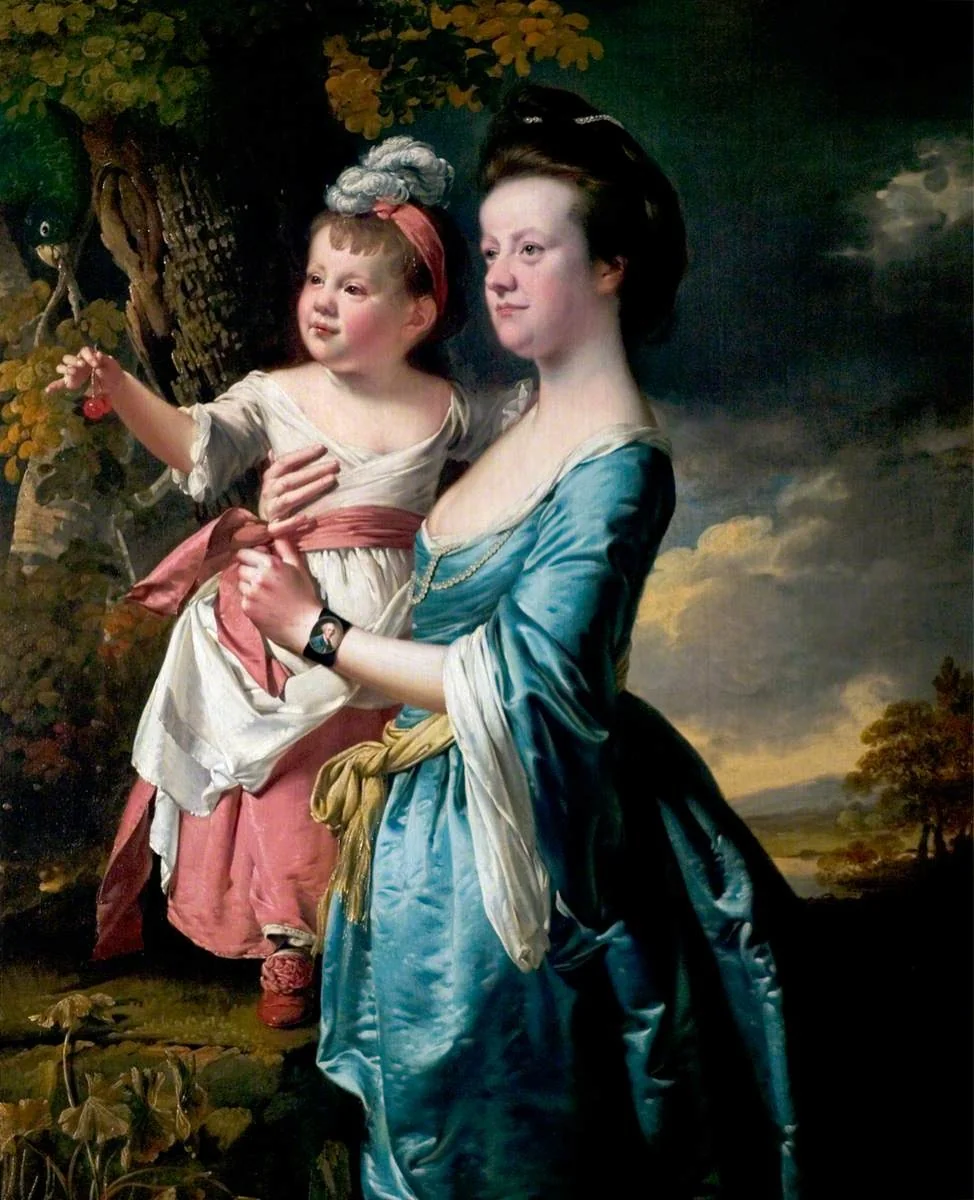 Sarah Carver and Her Daughter, Sarah, detail