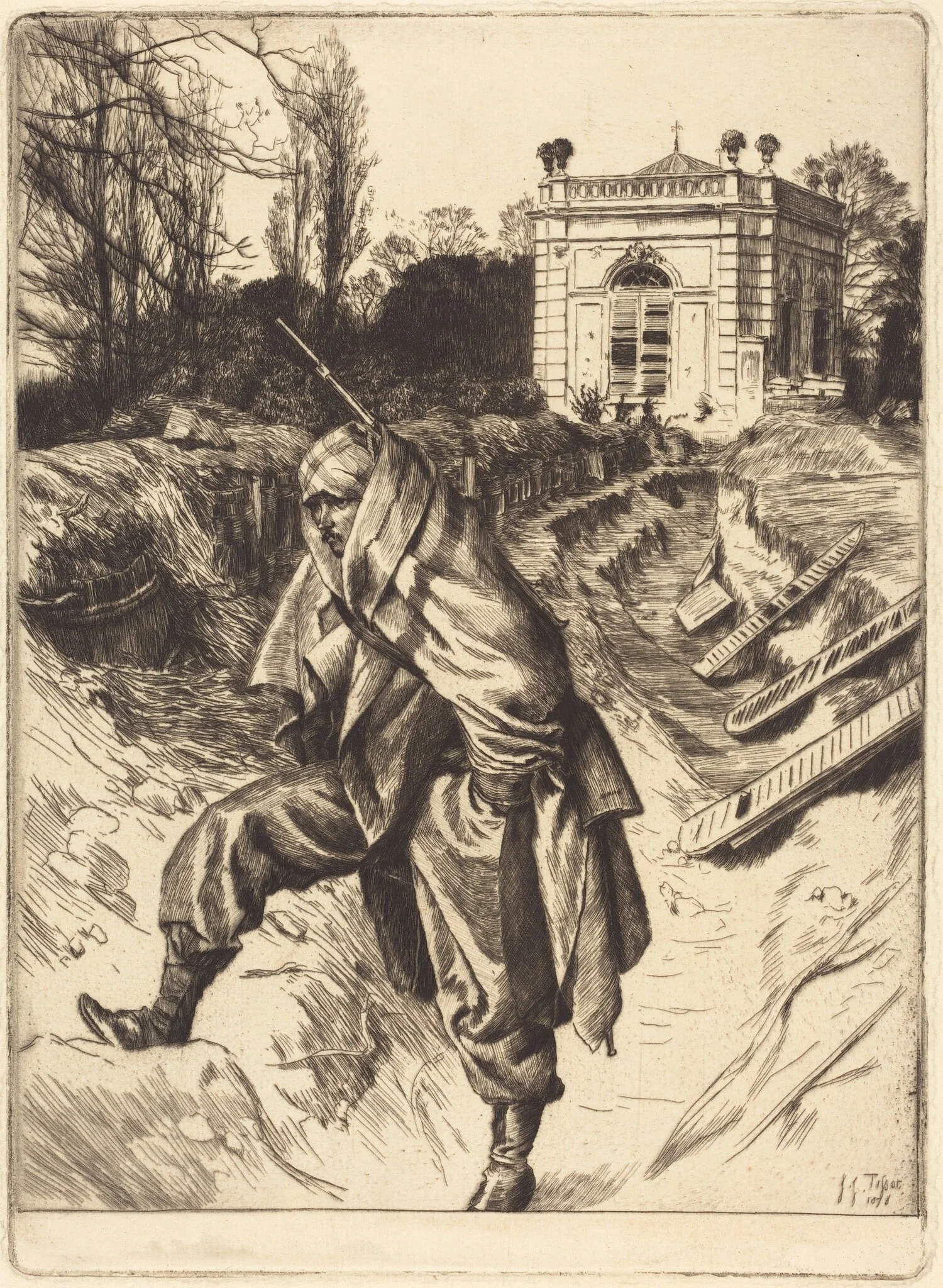 Grand Garde (Souvenir du siège de Paris), detail