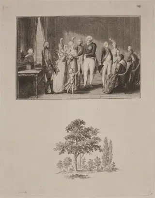 The Prussian Royal Family, by Daniel Nikolaus Chodowiecki, ink, 1796