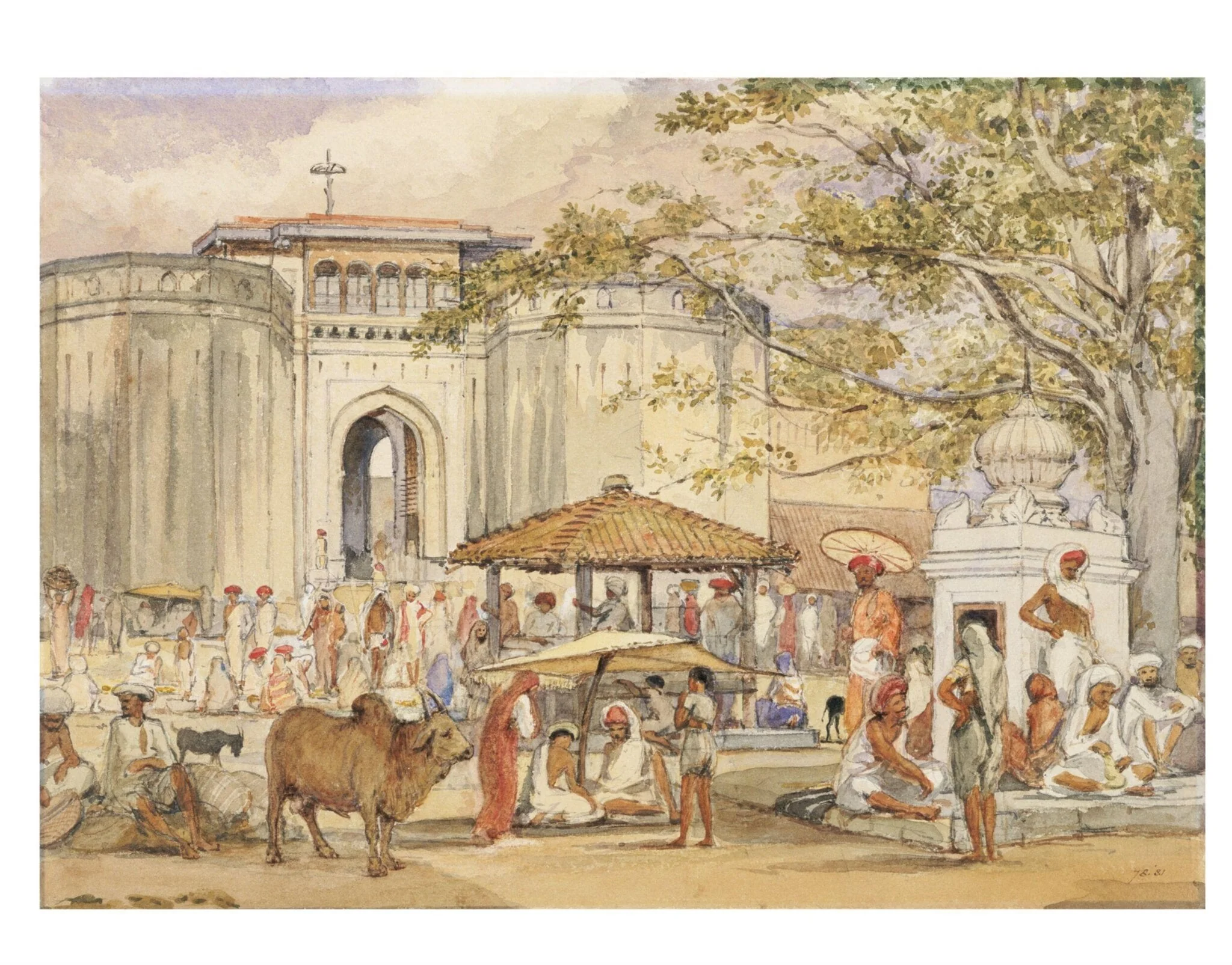 Gateway to the Shanwar Palace, detail