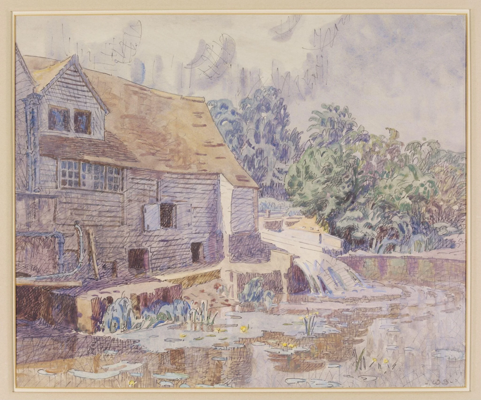 A Mill at Braintree, detail