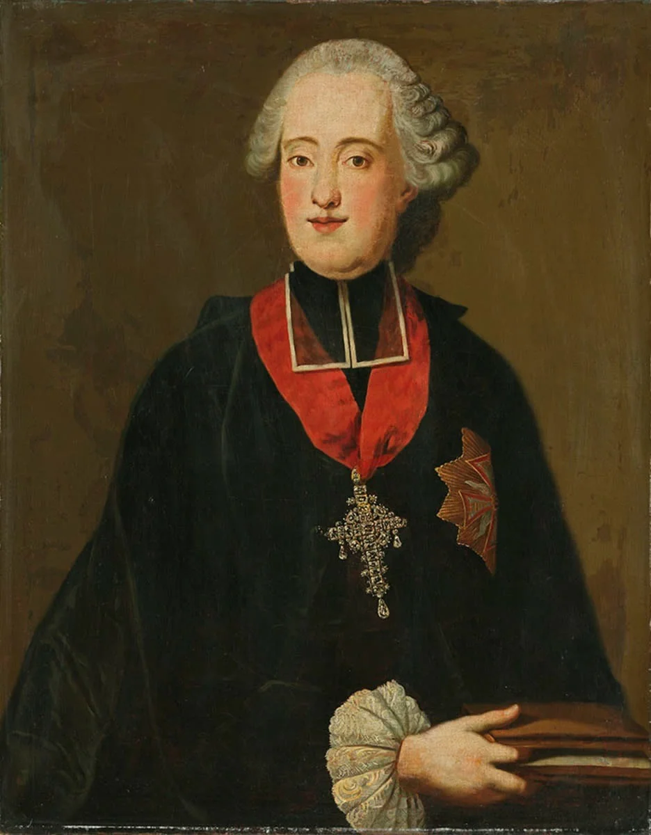 Bildnis des Clemens Wenzeslaus, Bischof von Freising, Regensburg und Augsburg, detail