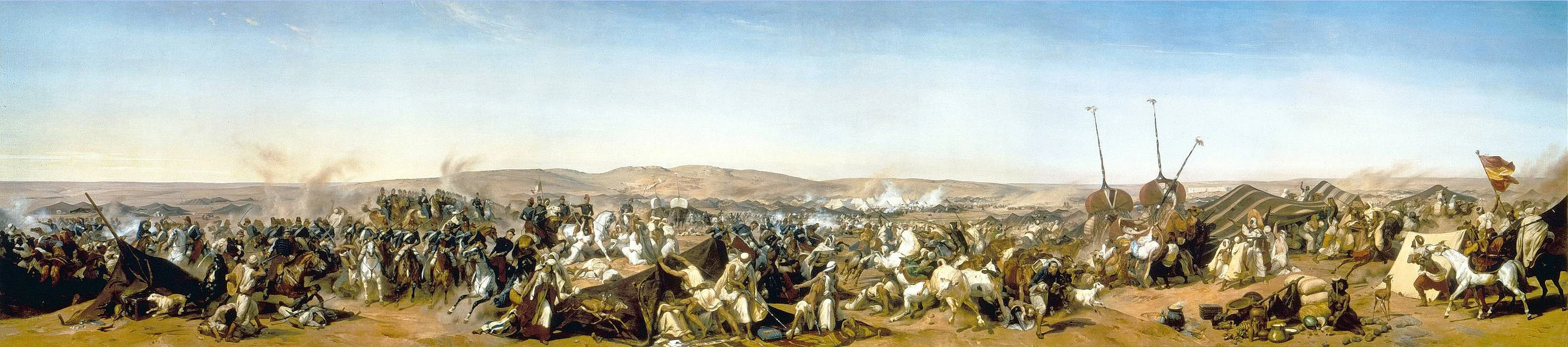 Die Eroberung des Lagers von Abd-el-Kader im Jahr 1843, detail