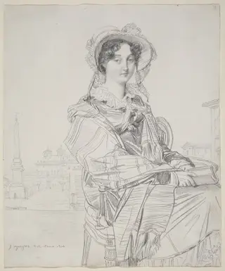 Mrs. Charles Badham, by Jean Auguste Dominique Ingres, graphite, 1816