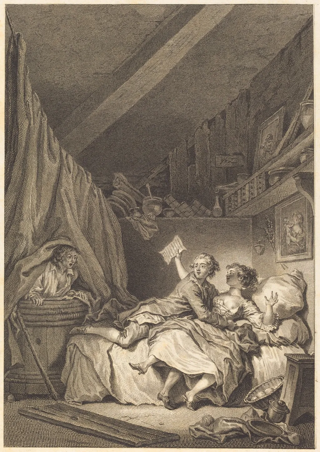 Le savetier, by Jean Dambrun, ink, 1774