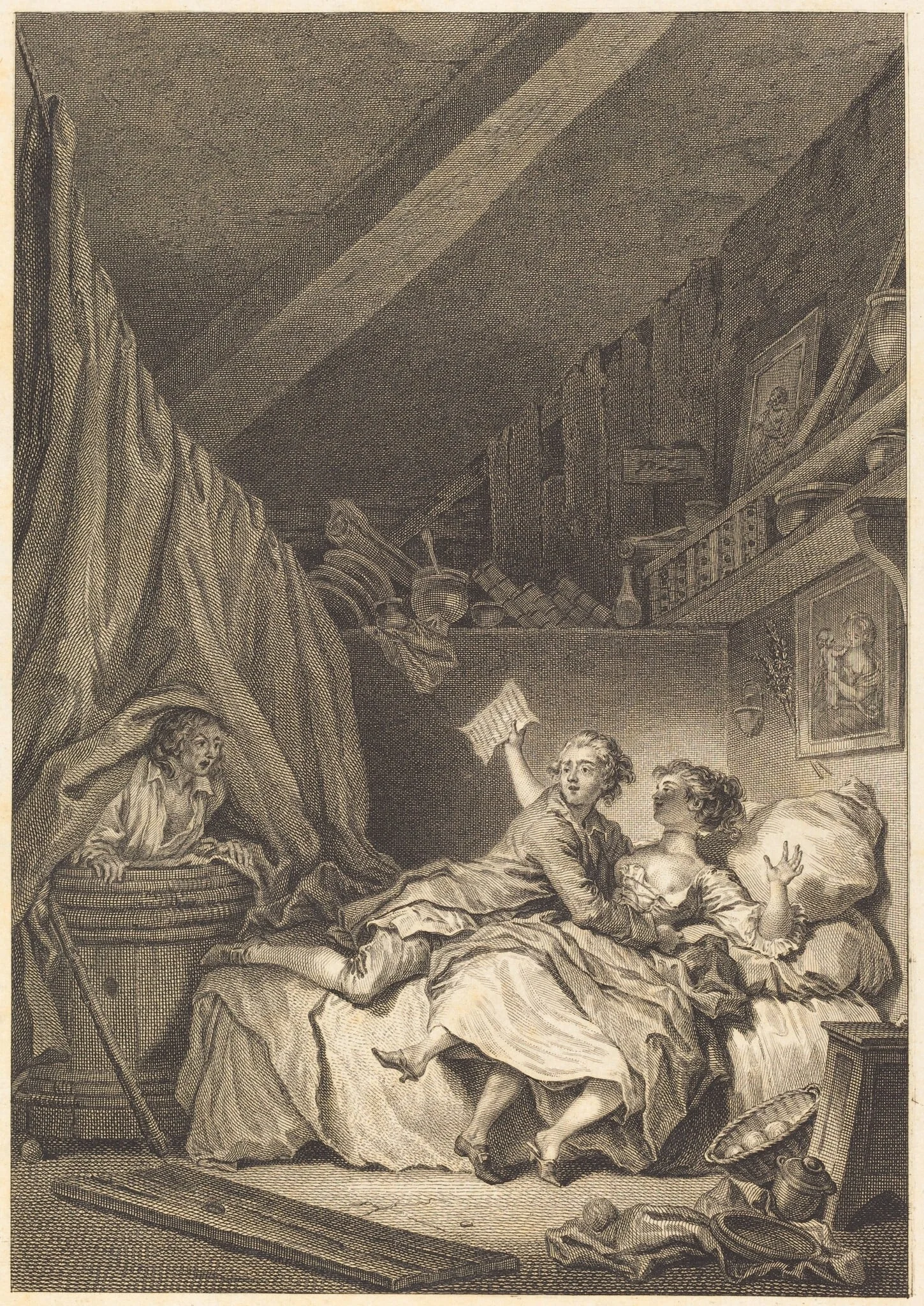 Le savetier, detail