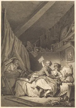 Le savetier, by Jean Dambrun, ink, 1774