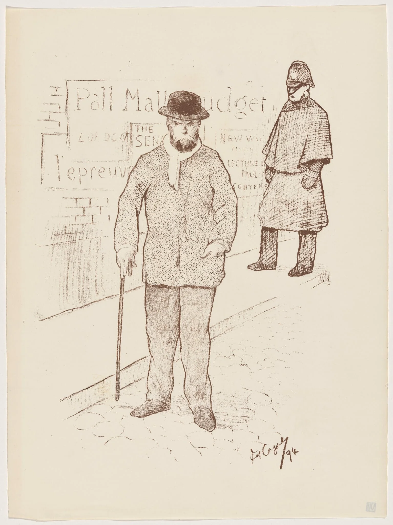 Paul Verlaine à Londres, detail