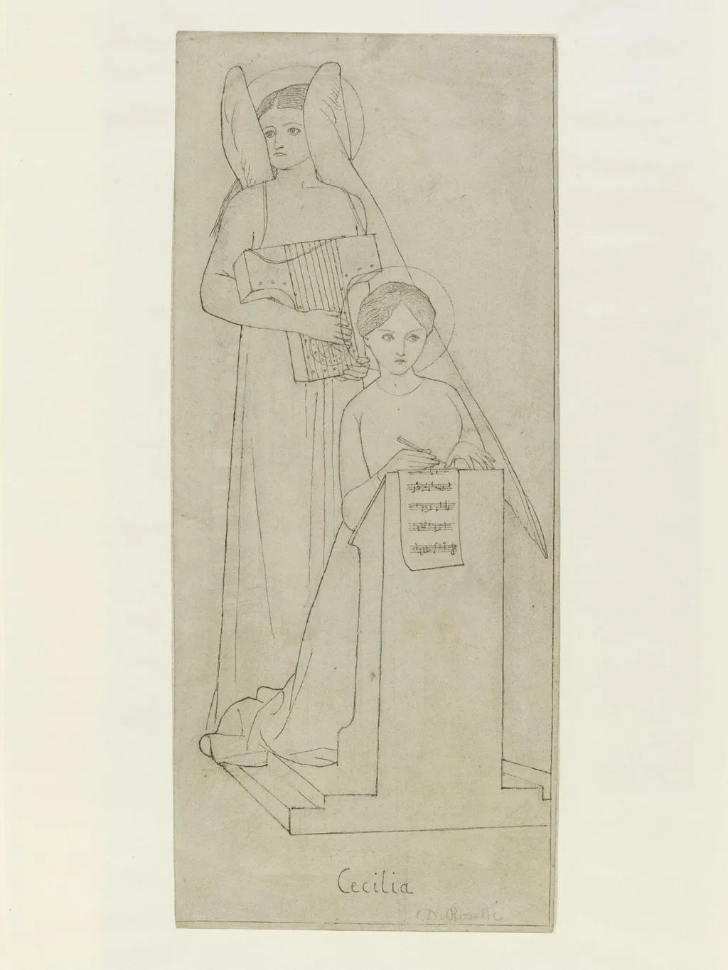 St. Cecilia, by Elizabeth Siddal, 1855