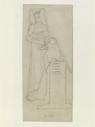 St. Cecilia, by Elizabeth Siddal, 1855