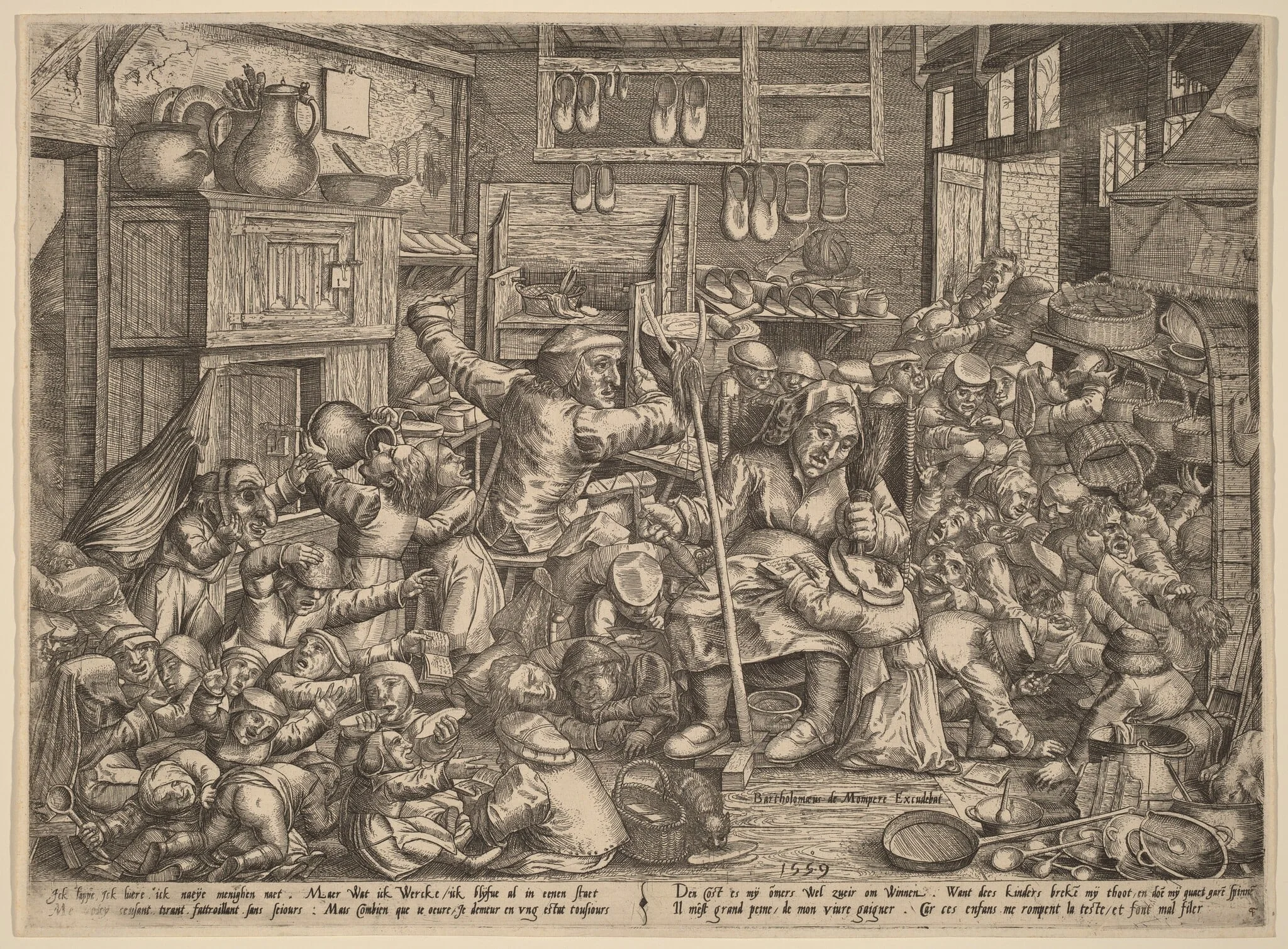 The Cobbler's Unruly Family, detail