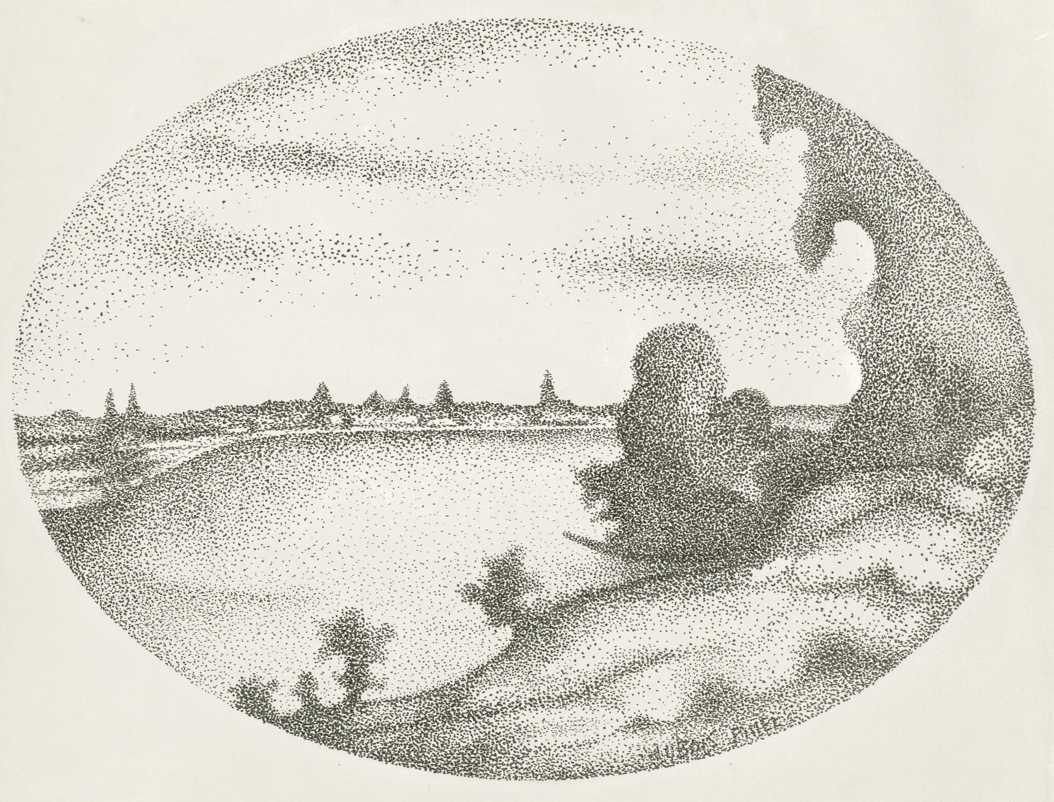 A River Landscape, detail