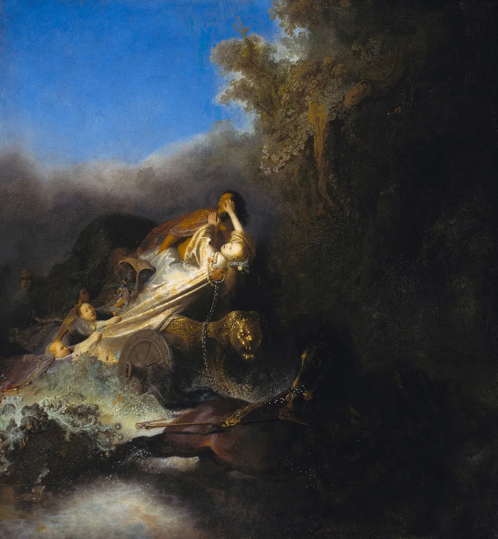 The Rape of Proserpine, by Rembrandt, oil, 1630