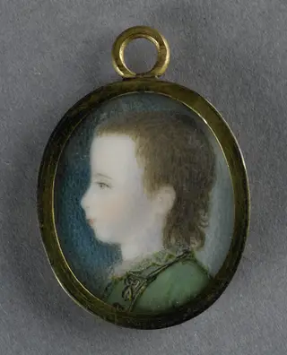 Portrait of Frederik van Oranje- Nassau (1774-1799), by Pieter le Sage, ivory, 1789