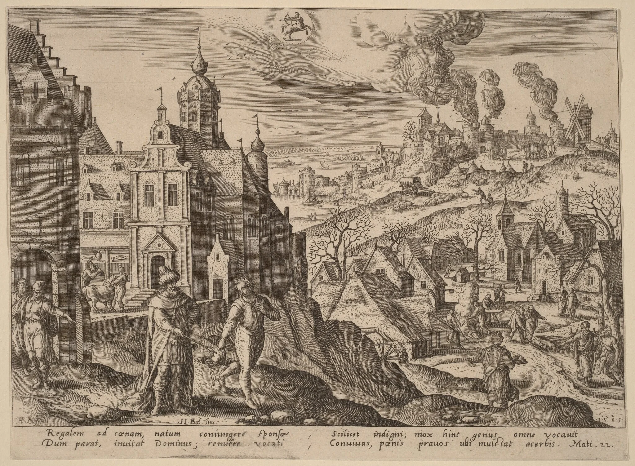 The Parable of the Kingdom of Heaven, detail