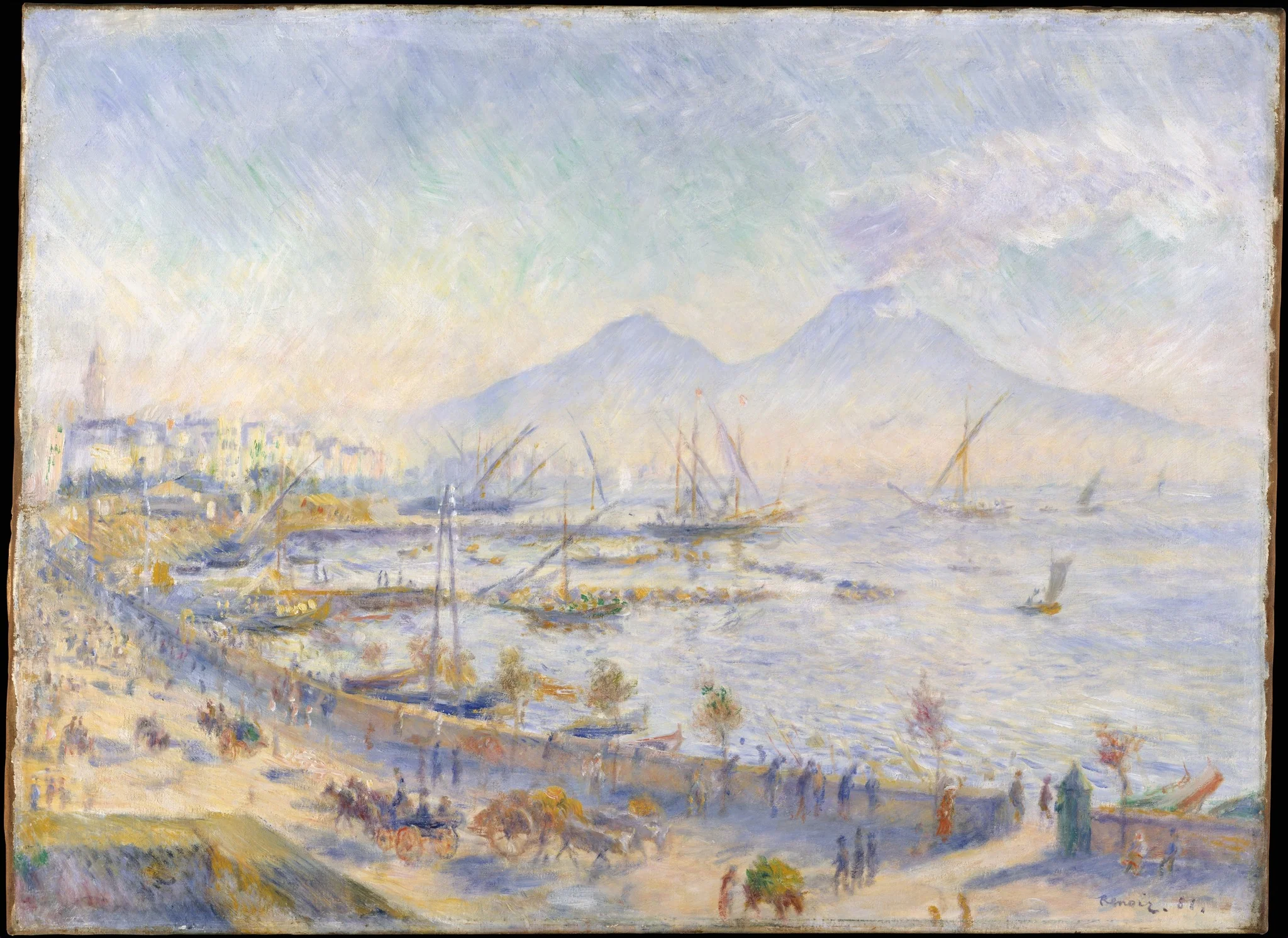 The Bay of Naples, detail