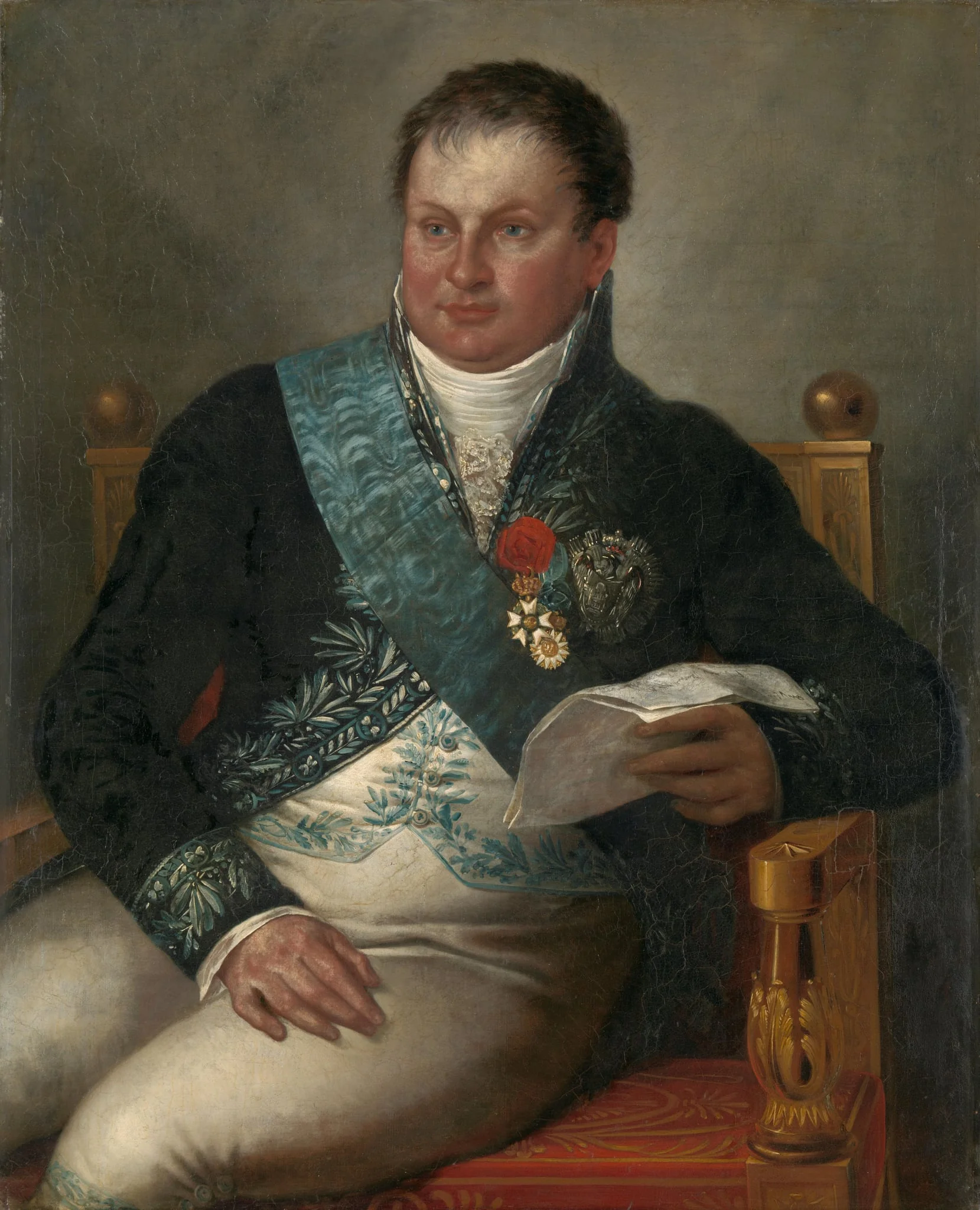 Portrait of Isaac Jan Alexander Gogel, detail