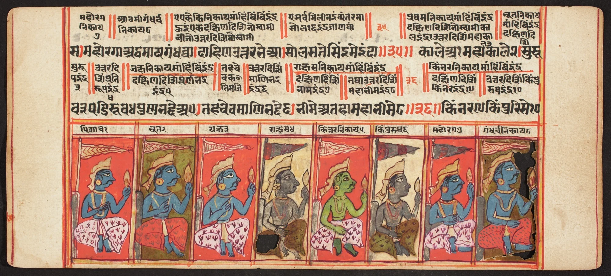 Tantric Manuscript, "Sangrahani Sutra", detail