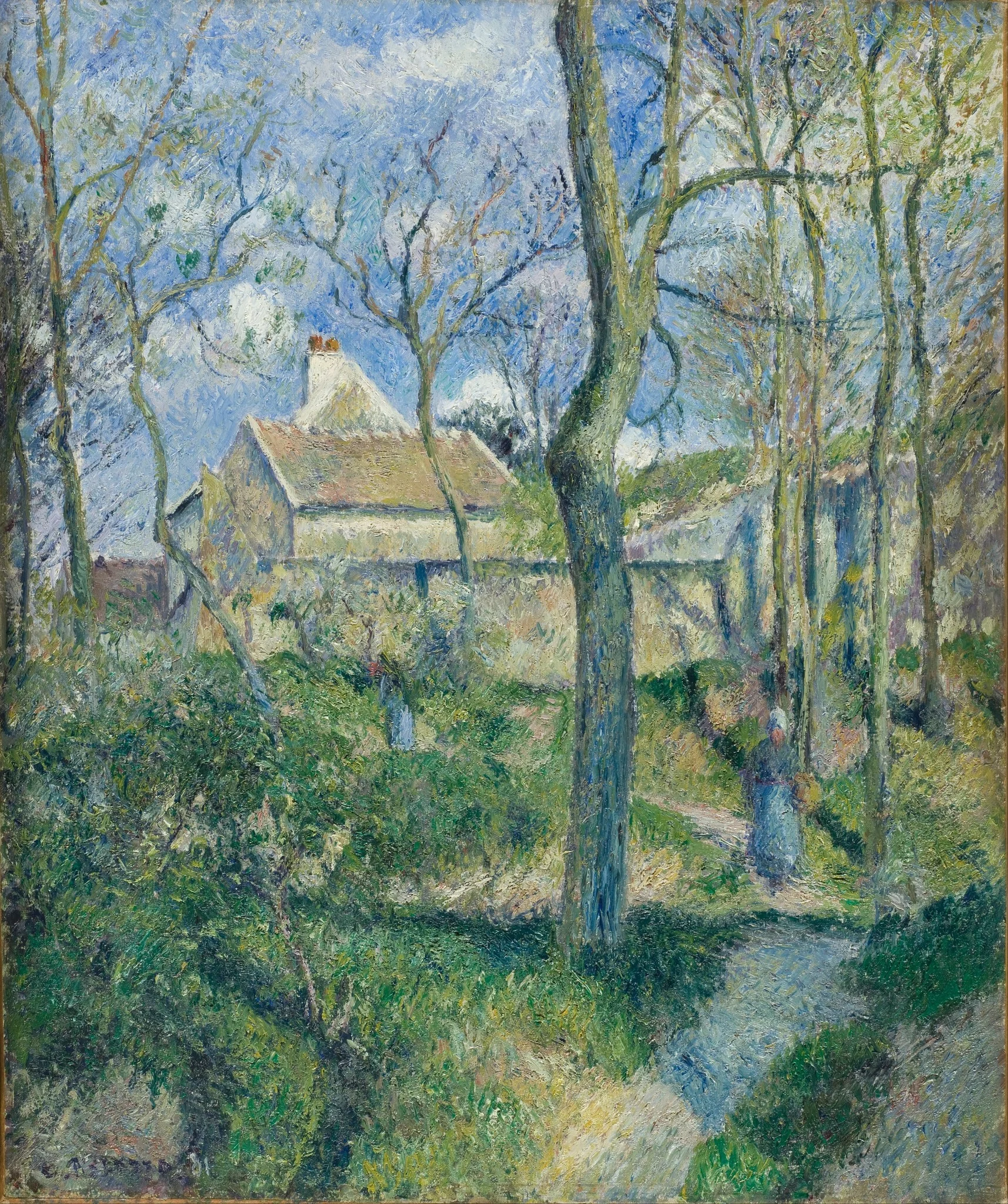 The Path to Les Pouilleux, Pontoise, detail