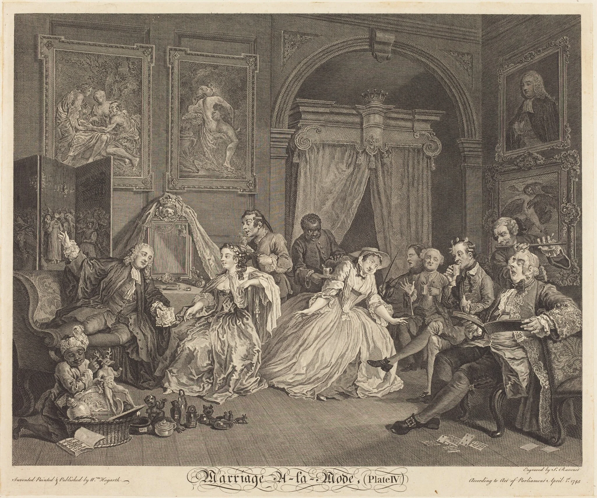 Marriage a la Mode: pl.4, detail