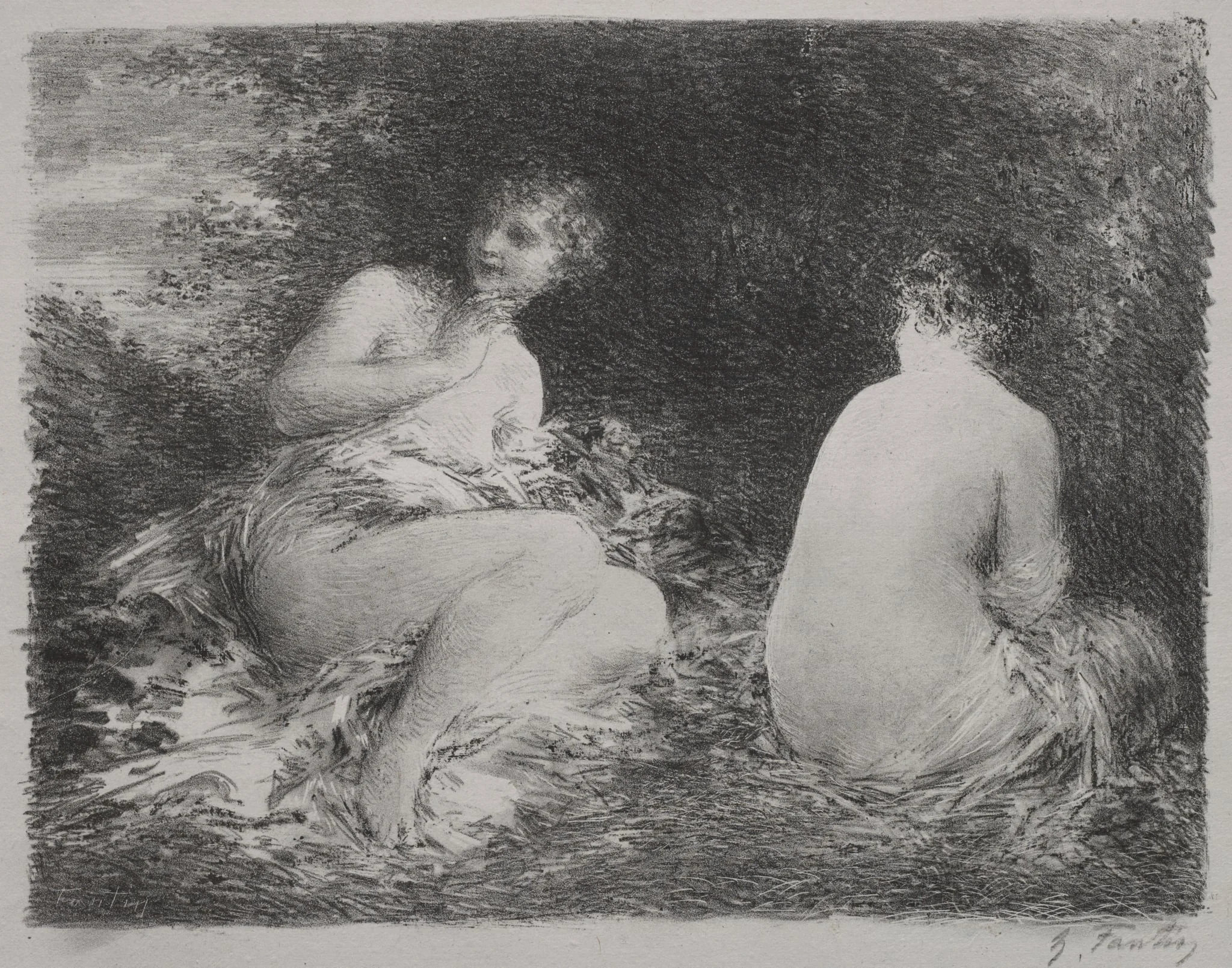 Bathers, detail