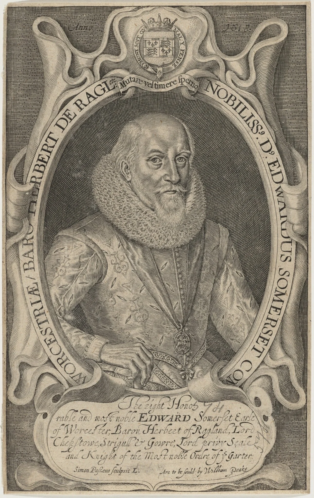 Edward Somerset, Fourth Earl of Worcester, detail