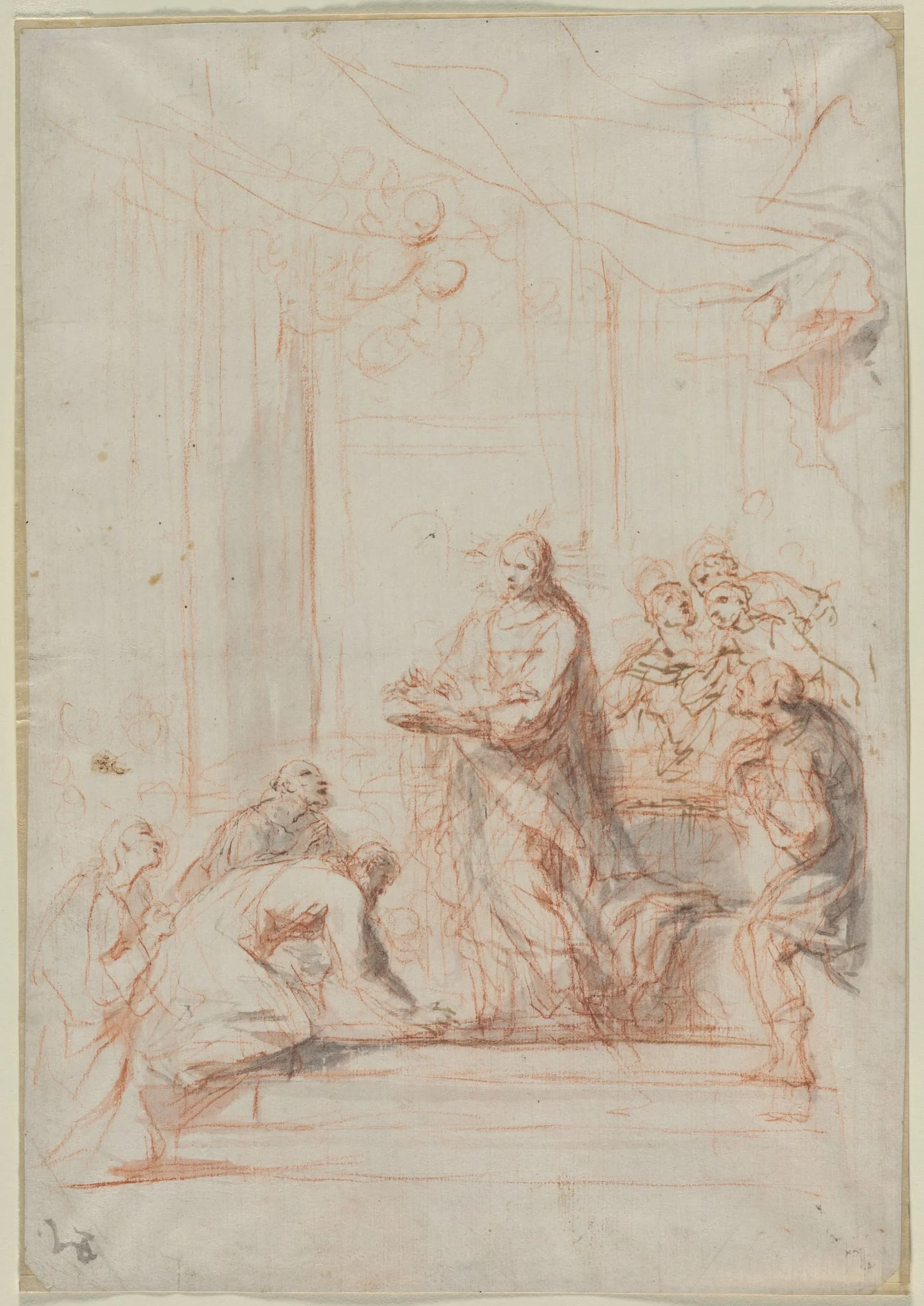 Christ Administering the Host, detail
