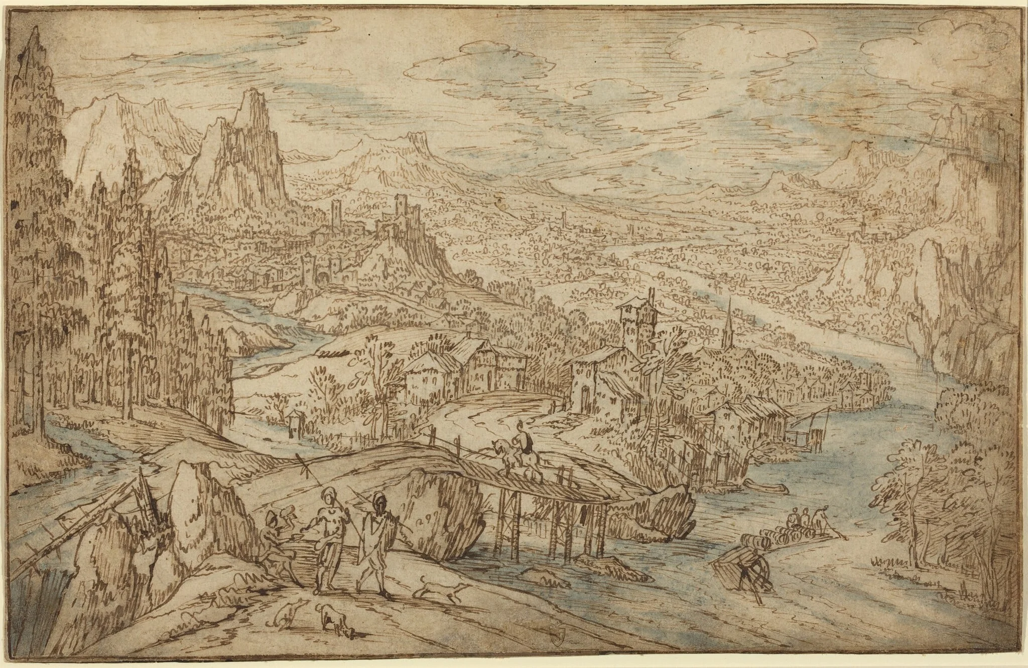 River Landscape, detail