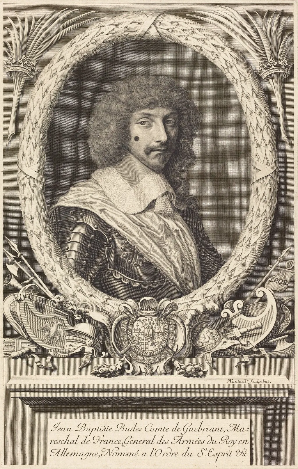 Marechal de Guebriant, by Robert Nanteuil, ink, 1655